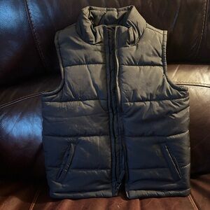 Kids Black Puffer Vest